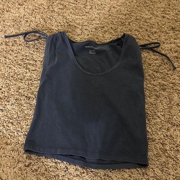 American Eagle shoulder tie cropped tank top - Picture 1 of 3